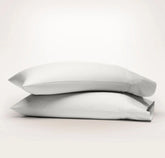 Percale Hemmed Pillowcase Set - Mist