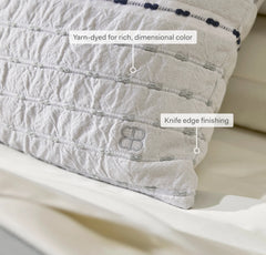 Tideline Pillow Cover (Grand Lumbar) - Shore/Coastal Navy