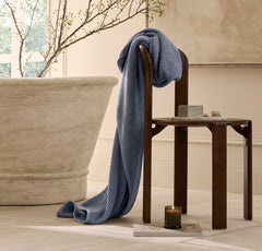 Turkish Ribbed Bath Sheet - Mineral