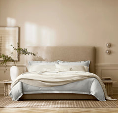 Heirloom Waffle Merino Bed Blanket - Cream