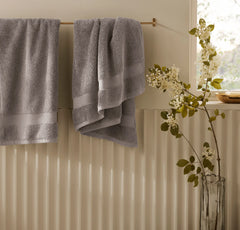 Plush Hand Towels (Pair) - Stone