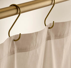 Ottoman Ribbed Shower Curtain - Sand