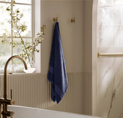 Plush Bath Towel - Coastal Navy