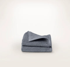 Turkish Ribbed Washcloths (Pair) - Mineral