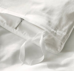 Signature Embellished Duvet Set - White/White Piped Edge