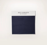 Percale Hemmed Fabric Swatch - Coastal Navy