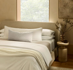 Linen Woven Icon Pillow Cover (Lumbar) - Melange Shore