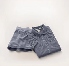 Soft Knit Short Sleeve & Shorts Pajama Set - Mineral