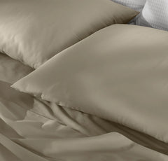 Percale Hemmed Pillowcase Set - Oak