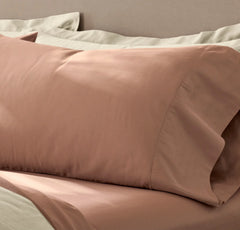 Signature Hemmed Pillowcase Set - Terracotta