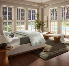 Percale Hemmed Duvet Set - Meadow Garden