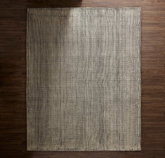 Two-Tone Ribbed Rug - Night/Cream