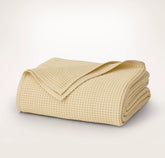 Waffle Bed Blanket - Buttercup