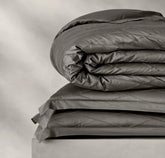 Reserve Embellished Duvet Set - Stone/Stone Embroidered Lattice
