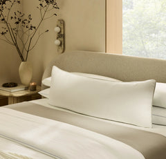 Threadmark Pillow Cover (Grand Lumbar) - Soft White/Melange Natural