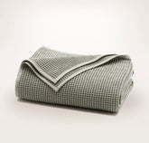 Waffle Bed Blanket - Sageleaf