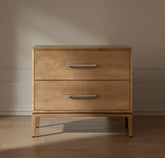 2-Drawer Wood Nightstand - Bluff