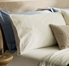 Percale Vintage Washed Pillowcase Set - Vintage Cream