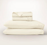 Signature Embellished Sheet Set - Cream/Buttercup Piped Edge