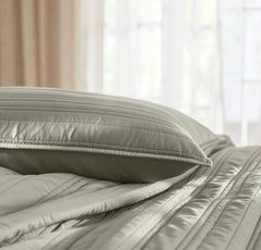 Signature Stripe Quilt Set - Sageleaf