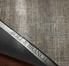 Two-Tone Ribbed Rug - Night/Cream