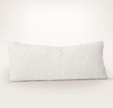 Linen Woven Icon Pillow Cover (Lumbar) - White