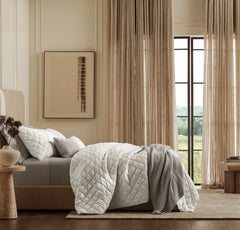 Signature Handstitched Cloud Comforter Set - White