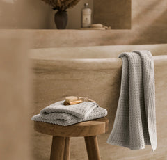 Turkish Waffle Hand Towels (Pair) - Pewter