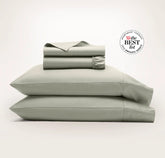 Percale Hemmed Sheet Set - Sageleaf