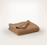 Dappled Vela Classic Coverlet - Deep Camel
