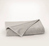 Turkish Ribbed Bath Sheet - Pewter
