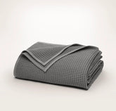 Waffle Bed Blanket - Stone