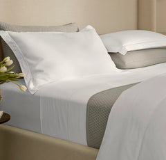 Percale Embellished Duvet Set - White/White Embroidered