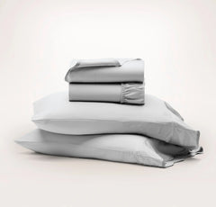 Signature Embellished Sheet Set - Sky/Shore Curved Edge