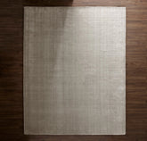 Two-Tone Ribbed Rug - Pewter/Mist