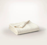 Dappled Vela Classic Coverlet - Cream
