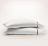 Signature Embellished Pillowcase Set - White/Night Embroidered