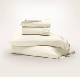 Signature Embellished Sheet Set - Cream/Sand Curved Edge