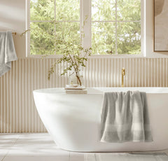Plush Bath Towel - Pewter