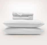Signature Embellished Sheet Set - White/White Ladder Stitch