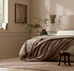 Waffle Bed Blanket - Walnut