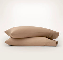 Signature Hemmed Pillowcase Set - Camel
