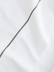 Signature Embellished Pillowcase Set - White/Stone Embroidered