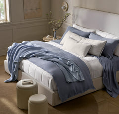 Linen Duvet Set - Melange Bay