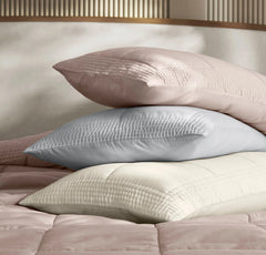 Signature Handstitched Quilted Sham - Sky
