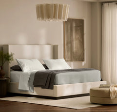 Signature Embellished Sheet Set - White/White Ladder Stitch