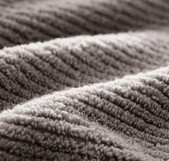 Turkish Ribbed Washcloths (Pair) - Stone