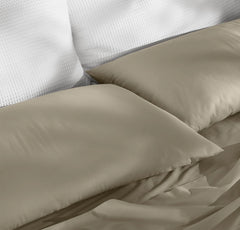 Percale Hemmed Sheet Set - Oak