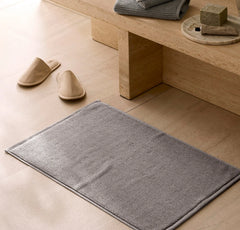 Turkish Ribbed Bath Mat - Stone