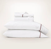 Signature Embellished Sheet Set - White/Holly Embroidered